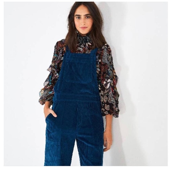 FARM Rio Other - (NWT) Farm Rio Teal Corduroy Overalls size S